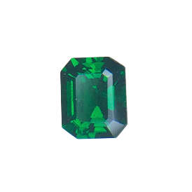 1.25ct Vivid Green Tsavorite Garnet in Emerald Cut