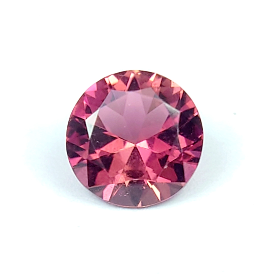 0.88ct Natural Round Brilliant Cut Rubellite from Afghanistan
