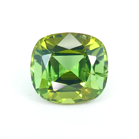 1.92ct Natural Green Cushion Cut Tourmaline Loose Gemstone from Afghanistan