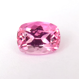 0.89ct Natural Vivid Pink Cushion Cut Tourmaline from Afghanistan