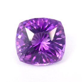 11.5ct Natural Modified Brilliant Cushion Cut Amethyst from Nigeria