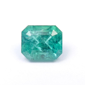 1.2ct Asscher Cut Natural Green Lagoon Tourmaline from Afghanistan