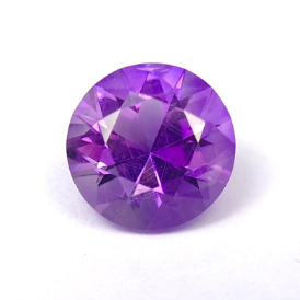 2.85ct Natural Round Cut Amethyst from Nigeria