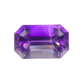 3.3ct Emerald Cut Natural Amethyst from Nigeria