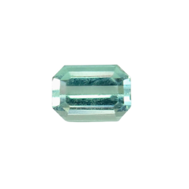 0.48ct Natural Octagon Faceted Neon Green Tourmaline from Afghanistan