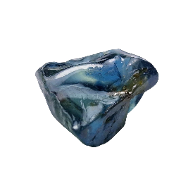 2ct Rough Teal Sapphire Clean Facet Quality Rough from Nigeria