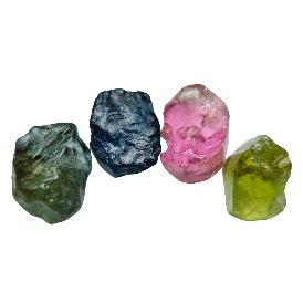 13.2ct Tourmaline Multicolor Facet Rough from Nigerian