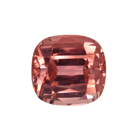 16ct Natural Peach Tourmaline in Cushion Cut from Afghanistan