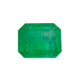1.55ct Natural Octagon Faceted Emerald from Panjshir Afghanistan