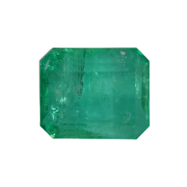 6ct Untreated Octagon Faceted Natural Emerald from Afghanistan