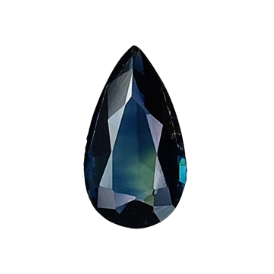 0.6ct Pear Shaped Natural Teal Sapphire from Nigeria