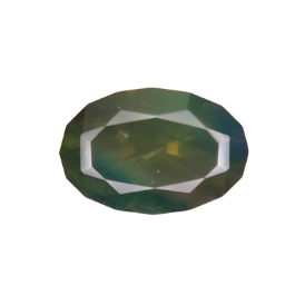 2.5ct Opalized Sapphire Fancy Oval Precision Cut from Nigeria