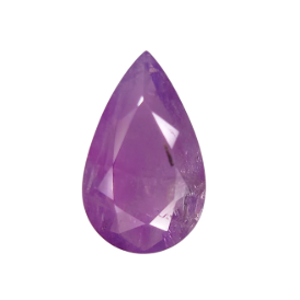 3.2ct Natural Pinkish Purple Sapphire in Teardrop Shape from Kashmir Pakistan