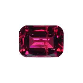 1.41ct Natural Long Cushion Cut Rhodolite Garnet from Tanzania