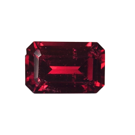 1.1ct Natural Emerald Faceted Rhodolite Garnet from Tanzania