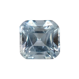 1.2ct Asscher Faceted Natural Aquamarine from Nigeria