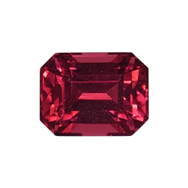 Umbalite Garnet 0.9ct Emerald Cut Faceted from Tanzania