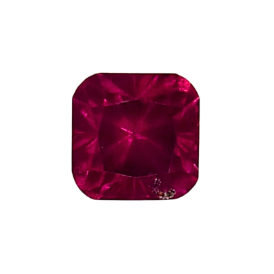 0.8ct Natural Radiant Faceted Rhodolite Garnet from  Tanzania