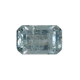 1ct Natural Long Cushion Faceted Aquamarine from Nigeria