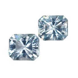 2.5ct Natural Aquamarine Pair from Nigeria
