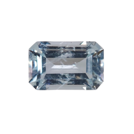 1.5ct Untreated Natural Aquamarine in Emerald Cut from Madgascar