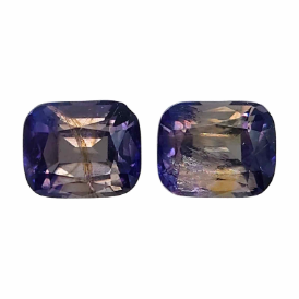 2.5ct Cushion Faceted Natural Iolites from Madagascar