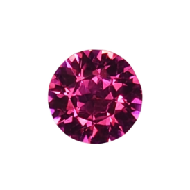 1.3ct Round Brilliant Faceted Malaya Garnet from Tanzania