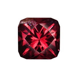 Faceted Malaya Garnet
