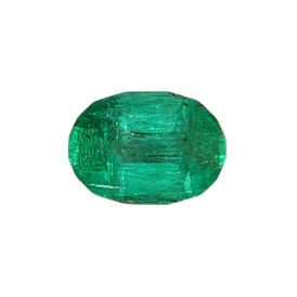 0.8ct Oval Faceted Panjsher Emerald from Afghanistan