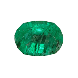 0.6ct Natural Oval Faceted Panjsher Emerald from Afghanistan