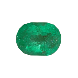 1.3ct Natural Oval Faceted Panjsher Emerald from Afghanistan