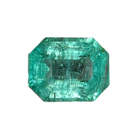 1ct Natural Emerald Faceted Panjshir Emerald from Afghanistan