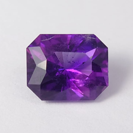 2.4ct Amethyst Siberian Type Emerald Cut Loose Gemstone From Nigeria