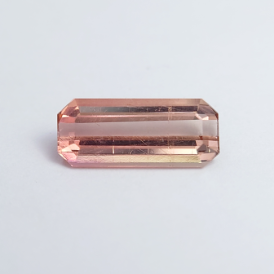 1.7ct Peach Pink Tourmaline Emerald Cut Loose Gemstonefrom Nigeria