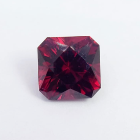 4.52ct Natural Redish Pink Rhodolite Garnet Emerald Cut Loose Gemstone From Tanzania