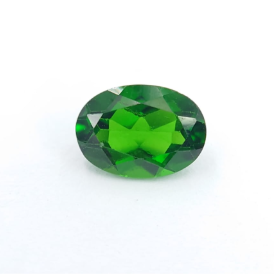 0.78ct Natural Green Chrome Diopside Oval Cut Loose Gemstone From Pakistan
