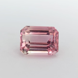 1.06ct Natural Pink Tourmaline Emerald Cut Loose Gemstone From Afghanistan