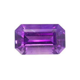 4.34ct Natural Amethyst Emerald Cut loose Gemstone From Nigeria