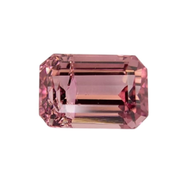 1.3ct Natural Pink Tourmaline emerald Cut Loose Gemstone from Afghanistan