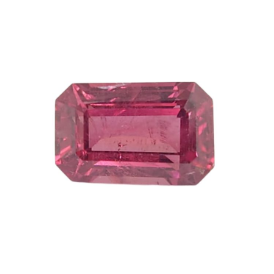 1.6ct Natural Malaya Garnet Emerald Cut Loose Gemstone From Tanzania