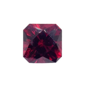 4.52ct Natural Redish Pink Rhodolite Garnet Emerald Cut Loose Gemstone From Tanzania