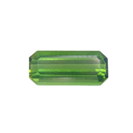 1.6ct Natural Green Tourmaline Emerald Cut loose Gemstone from Nigeria