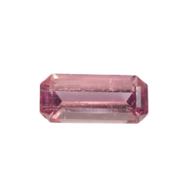 1.1ct Natural Pink Tourmaline emerald cut Loose Gemstone from Nigeria