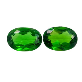 1.61ct Natural Chrome Diopside Pair Oval Cut Loose Gemstone from Pakistan