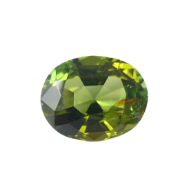 2.65ct Lustrous Natural Green Tourmaline Oval Cut Loose Gemstone From Nigeria