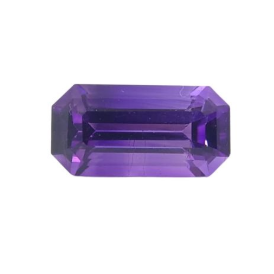 3ct Natural Purple Amethyst Emerald Cut loose from Nigeria