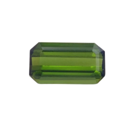 1.24ct Natural Green Tourmaline Emerald Cut from Nigeria