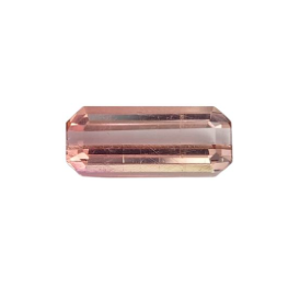 1.7ct Peach Pink Tourmaline Emerald Cut Loose Gemstonefrom Nigeria