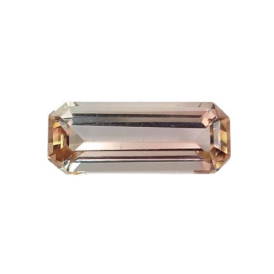 1.2ct Natural Peach Tourmaline Emerald Cut Loose Gemstone From Nigeria