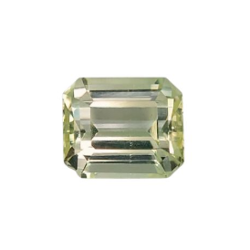 3.2ct Lemon Yellow Tourmaline Emerald Cut Loose Gemstone from Nigeria